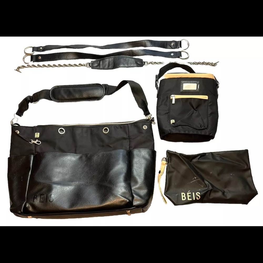 BEIS Travel The Diaper Bag Set Accessories Laptop Cooler Bottles Milk Storage